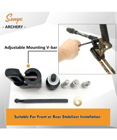 SUNYA Archery Bow Stabilizer | Carbon Fiber Body | Flexible Core | Damping System | Weights Kit | Expedition Series QD Mount Kit - Buy Online on GoSupps.com
