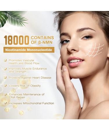 AIDEVI NMN 18000 - Nicotinamide Mononucleotide Supplement with Resveratrol Stabilized Form & 99% High Purity to Boost NAD+ Levels for DNA Repair Supplement for Healthy Aging 60 Capsules - Buy Online on GoSupps.com