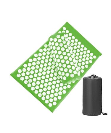 Dunlap massage cushion Massage cushion Akupressure matt pocket alleviate stress pain yoga mat pillow dropping shutter massage cushions (size: light green)