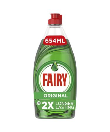 Fairy Original Washing Up Liquid Green with LiftAction 654ml 654 ml (Pack of 1)