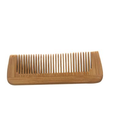 Military-Style Wooden Beard & Mustache Comb with Wild Boar Bristles | Durable Hair Care Tool for Men - Buy Online on GoSupps.com