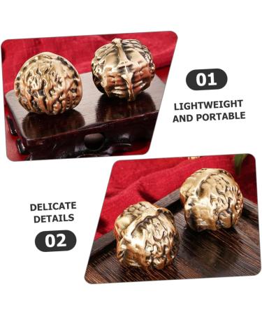 Beavorty Baoding Fitness Balls - Antique Chinese Health Balls for Finger Exercise & Wellness - Vintage Brass Decor for Adults - Buy Online on GoSupps.com