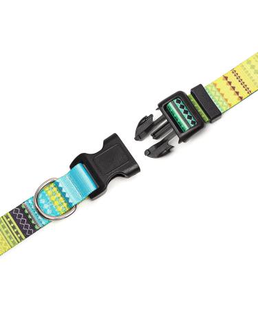 Suredoo Adjustable Dog Collar - Soft Nylon for Small & Medium Dogs (M) - Comfort Fit Yellow - 33-55 cm Neck 2 cm Width - Buy Online on GoSupps.com