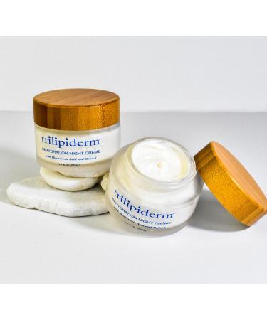 Trilipiderm Rehydration Night Cr me with Hyaluronic Acid & Vitamins | Anti-Aging Facial Moisturizer for Men & Women - 1.7 Fl Oz - Buy Online on GoSupps.com