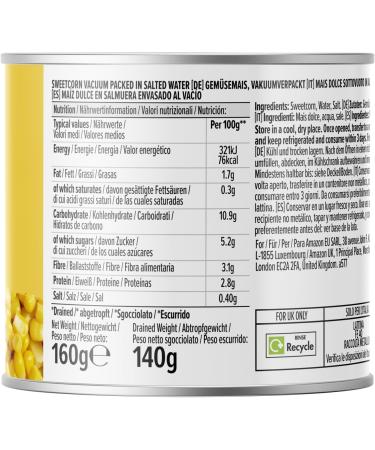 by Amazon Sweet Corn 3x160g - Buy Online on GoSupps.com
