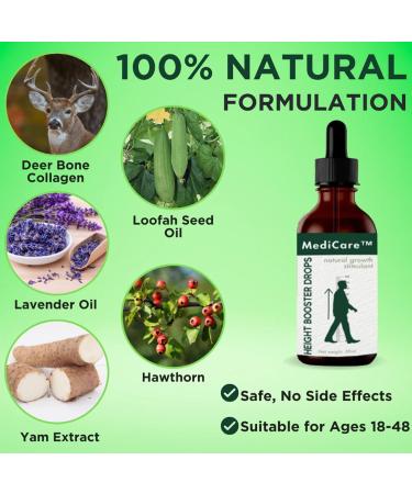 Medic Height Booster Drops Medic Increase Drops Height Growth Maximizer Herbal Increase Height Essential Oil Sci-Effect Height Growth Oil (5 Bottles) - Buy Online on GoSupps.com