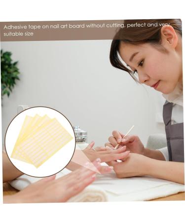 Didiseaon 4 Sheets Practical Nail Display Tape Manicure Nail Display Holder Nail Tape Random Style - Buy Online on GoSupps.com