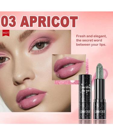 Buy 3 Pcs Magic Color Changing Glitter Lipstick - Long Lasting PH & Warming Lip Balm (Rose Peach Apricot) | International Shipping - Buy Online on GoSupps.com