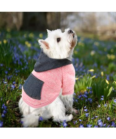 Waterproof dog coat winter warm jacket dog puppy sweater boy for little with bag-warm dog medium hoodie autumn clothing winter fleece pet clothing dogs (1107debkb-Red XL) XL 1107Debkb-red