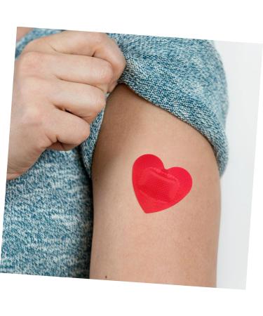 Buy FRCOLOR 25pcs Heart Shaped Stickers - Self-Adhesive Care Patches & Bandages for Home Use | Red Heart Stickers (3.80X3.20X0.20CM) - Fast International Shipping - Buy Online on GoSupps.com