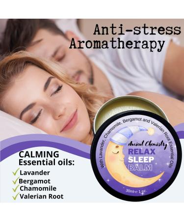 Natural Sleep Balm with Lavender, Bergamot, and Camomile Essential Oils for Relaxing Sleep | Valerian Root Infused Balm for Good Night Sleep Aid - Buy Online on GoSupps.com