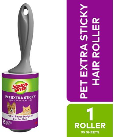 Scotch-Brite Pet Extra Sticky Hair Lint Roller - 95 Sheets | Remove Pet Hair Easily - Buy Online on GoSupps.com
