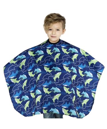 Vokmon hairdressing. Children Dolphin waterproof children barber cape hair-cutting-off dress apron hairdresser covers dress-adjustable closure hair salon cape