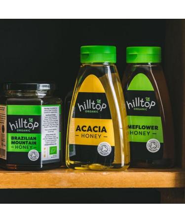 Hilltop Honey Organic Acacia Honey 340g Squeezy Bottle - Pack of 1 - Buy Online on GoSupps.com