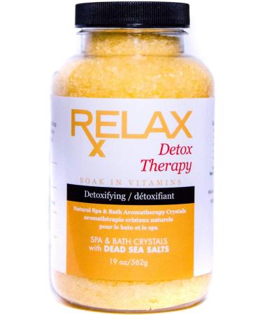 Relax Rx Aromatherapy Dead Sea Bath Salts - Pack of 8, 19 oz Bottles | Infused with Vitamins & Minerals for Pain, Stress Relief | Spa and Whirlpool Soak - Buy Online on GoSupps.com