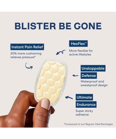Dr. Frederick's Ultra Sport Blister Bandages - Waterproof Heel HexFlex Hydrocolloid 10ct - Ultimate Blister Prevention for Sports & Travel - Buy Online on GoSupps.com