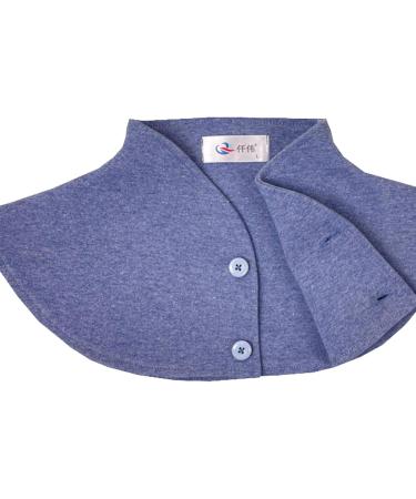 Predolo Shoulder Cushion for Air-Conditioned Rooms | Washable & Breathable Neck & Shoulder Wraps for Seniors | Soft Neck Warmer & Cuff in Blue - Buy Online on GoSupps.com