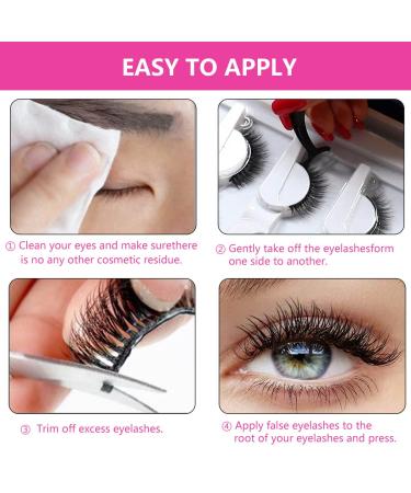 Reusable Self Adhesive False Eyelashes - Natural Look, 3 Pairs - Buy Online on GoSupps.com