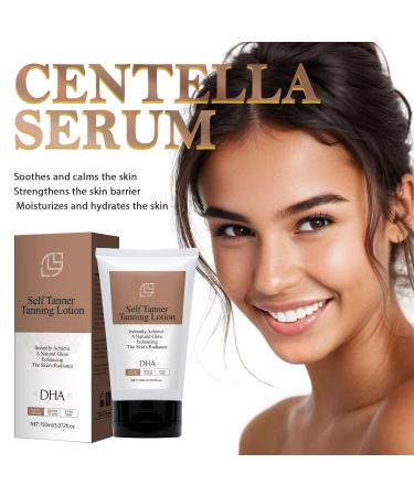 Self Tanner with Natural & Organic Ingredients - Streak-Free Tanning Lotion with Aloe Vera & Coconut for a Natural Glow | Fair to Medium | 5 Oz - Buy Online on GoSupps.com