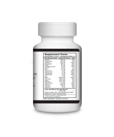 Lavish Lash Eyelash & Eyebrow Growth Supplement with Biotin - 90 Tablets - Buy Online on GoSupps.com