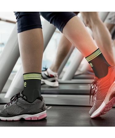 Buy Adjustable Foot Socks - Ankle Brace Compression Support Sleeve with Silicone Gel for Joint Pain Relief & Plantar Fasciitis - Black Large - International Shipping Available - Buy Online on GoSupps.com