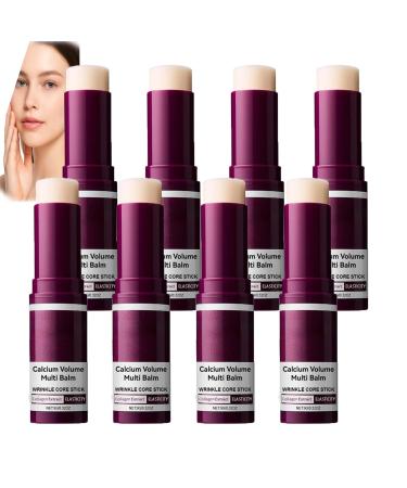 XINRAN Calcium Volume Multi Balm antiwrinkle collagen balm for firming lips eyes face neck moisturizer wrinkle core stick for all skin types 8 pieces