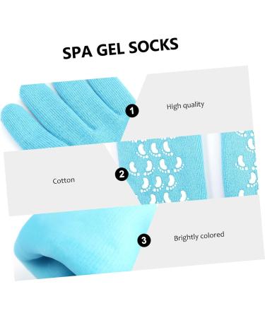 Housoutil Moisturizing Heel Socks Cracked Skin Socks Gel Heel Sleeves Gel Socks Womens High Heel Shoes Cracked Skin Gloves Moisturizing Socks Skin Care Gloves Dry Skin Gloves Spa - Buy Online on GoSupps.com