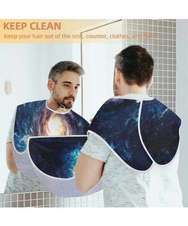 Galaxy Beard Bib Apron - Non-Stick Waterproof Beard Hair Catcher with Suction Cups | Ideal Grooming Gift for Men - Buy Online on GoSupps.com