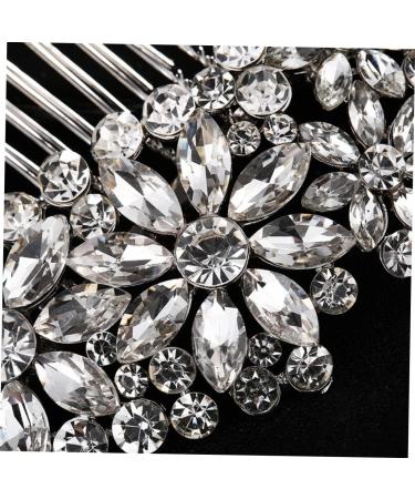 Housoutil Comb Rhinestone Headpiece Wedding Hair Clip Rhinestone Hair Clip Bridal Hair Clip Rhinestone Hair Accessories Wedding Veils Pearl Tiara Bride Hair up Rhinestones - Buy Online on GoSupps.com