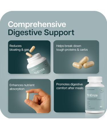 TriEnza Digestive Enzyme for Intolerances | Houston Enzymes 180 Capsules - Buy Online on GoSupps.com