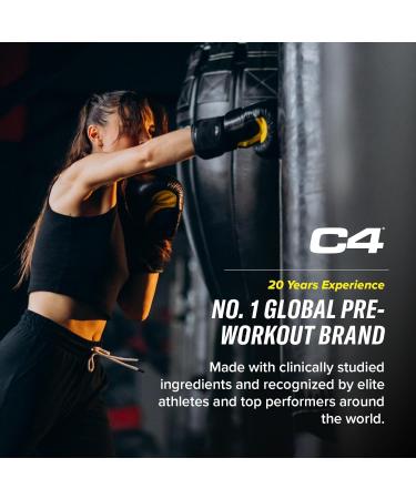 C4 Original Beta Alanine Pre Workout Powder | Orange Burst, 30 Servings | Energy Drink for Men & Women | Creatine Monohydrate | Bulk Sports Nutrition - Buy Online on GoSupps.com