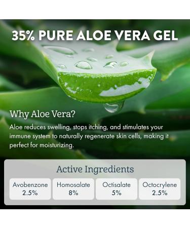Aloe Up For the Face Daily Moisturizer with SPF 25 Sunscreen - Alcohol-Free Broad Spectrum Facial Lotion With Aloe Vera Gel - Dries Fast - Reef Friendly - For All Skin Types - Fragrance-Free - 1.7 Oz - Buy Online on GoSupps.com
