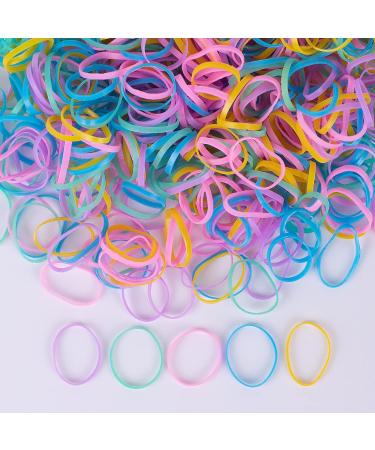 2500Pcs Foamia Color Elastic Hair Bands - Soft Hair Ties for Girls & Ladies | Multicolor Braided Hairband - Buy Online on GoSupps.com