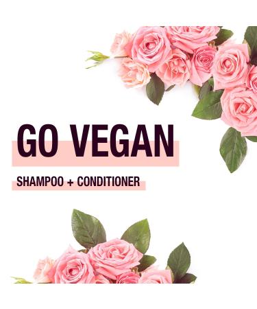 INOAR Go Vegan Wavy & Curls Shampoo & Conditioner Set - Castor & Rosehip Oil for Curly Hair - Vegan & Cruelty-Free Haircare for Men & Women - 10.14 oz Each - Buy Online on GoSupps.com