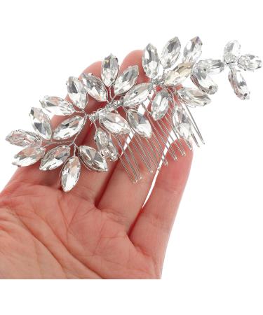 FOMIYES Bridal Hair Comb Clips Wedding Rhinestone Hair Clips Sparkly Hair Piece Elegant Gem Hair Accessories for Women Girls - Buy Online on GoSupps.com