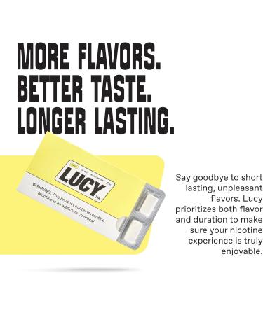 Lucy 2mg Nicotine Gum 100 Count [Red Mango] Alternative - High Purity  Great Taste  Pure Nicotine - On-The-Go Convenience - Buy Online on GoSupps.com