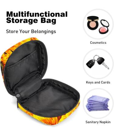 Buy Women's Bonds Storage Pockets Stillpad Holder - Sunlight & Sunflower Portable Period Kit | Feminine Product Bag for Women & Girls - Buy Online on GoSupps.com