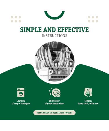 Grab Green Borax Natural Laundry Detergent Booster & Multipurpose Cleaner - 4 lbs | Eco-Friendly Plant & Mineral Based Superior Cleaning Power - Buy Online on GoSupps.com