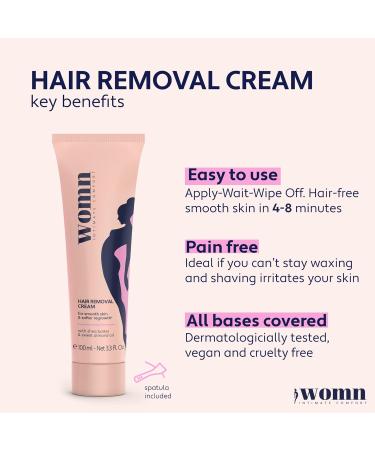 Womn Intimate Comfort Hair Removal Cream - Bikini & Armpit Depilatory 100ml - Buy Online on GoSupps.com