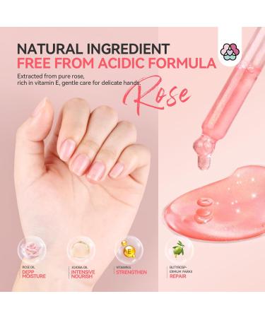 Saviland Rose Cuticle Oil 40ml - Moisturizing Nail Care with Vitamins E, Vegetable Oils, and Rose Extract - Prevents Cracking and Hydrates Cuticles - Pack of 1 - Buy Online on GoSupps.com