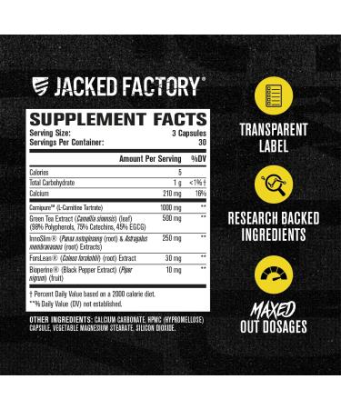 Jacked Factory Lean-XT Caffeine Free Fat Burner (60 Capsules) Lean-XT Max - High-Performance Stim-Free Fat Burner (90 Capsules) - Buy Online on GoSupps.com
