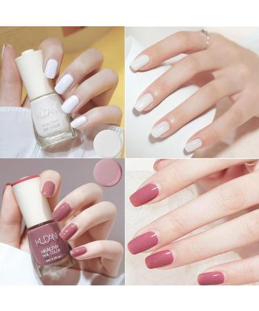 6-Piece Nail Polish Set - Quick Drying & Long-Lasting Nude Pink Purple Nail Polish - Non-Toxic Water-based Nail Polish - No UV Nail Polish for DIY Nail Art Manicure at Home (6 Pieces Nude Set) - Buy Online on GoSupps.com