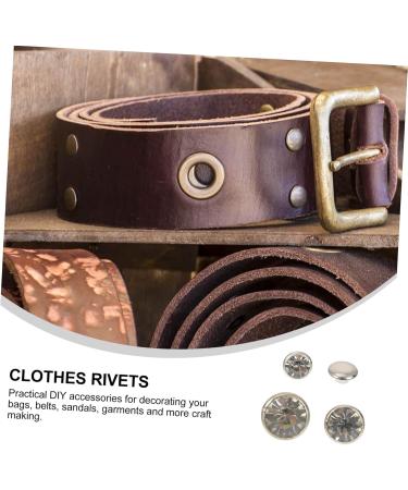 Operitacx 60 pcs DIY Chic Rivets Crafts Nails Bags Leather Re Craft Bag Clothing Clothes Durable Practical - Buy Online on GoSupps.com