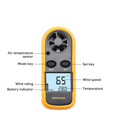 Buy Windometer Worthplanet Digital Anemometer - LCD Wind Speed Meter for Outdoor Activities | Accurate Air Flow Measurement - Buy Online on GoSupps.com