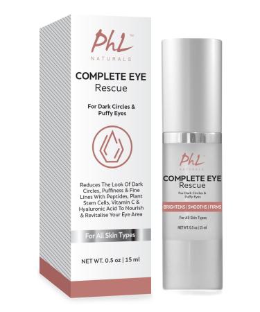 Dark Circles Under Eye Treatment - Tackles Puffiness Wrinkles and Bags - Natural Eye Brightening Gel for Under and Around Eyes suits Men & Women 0.5 fl. ounce.