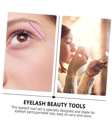 Buy 3 Sets of Eyelash Makeup Tools - Applicator Brush & Glue Ring - Pink Beauty Essentials for Women - Buy Online on GoSupps.com