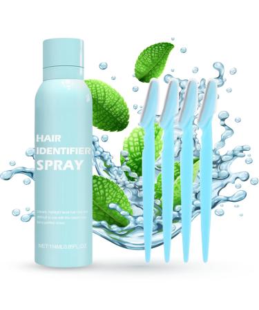Hair Identifier Spray for Face Shaving - Dermaplaning Spray 114ml - Clearly Highlights Facial Hair for Precise Shaving and Smooth Skin - Perfect for Dermaplaning and Facial Hair Removal