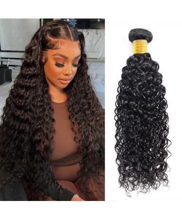 Valllbest Bundles Human Hair 18 Inch 10A Brazilian Virgin Human Hair Water Wave One Bundle Remy Human Hair 100% Unprocessed Hair Extension Natural Color Water Wave 1 Bundle 18Inch
