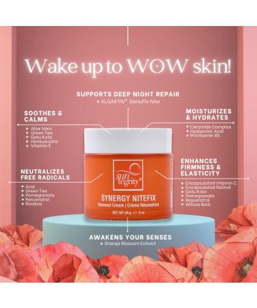Suntegrity Synergy NiteFix Renewal Cream 2oz - Wake Up with Radiant Skin - International Shipping Available - Buy Online on GoSupps.com