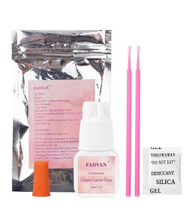 FADVAN Individual Cluster Lashes Glue - No Fume, No Irritation, Self Application Adhesive - 5ml - Buy Online on GoSupps.com
